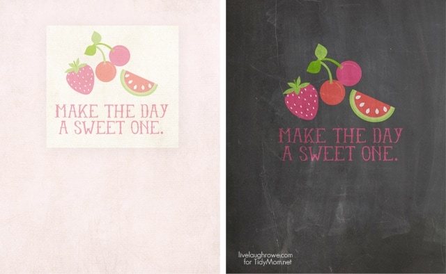 Make the Day a Sweet One Chalkboard FREE Summer Printables at cetcu.com