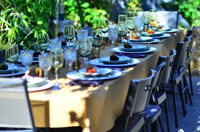 table and chairs