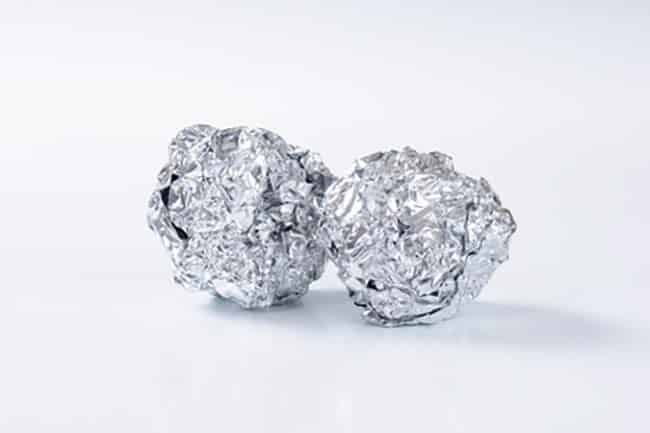 Laundry Tips: tin foil crumpled up into a ball shape to remove static in dryer