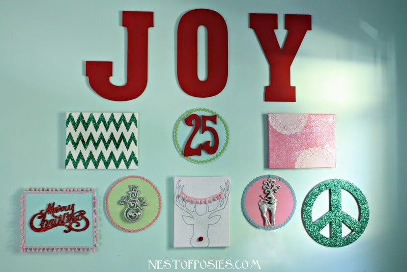 Make a #Christmas Gallery Wall at cetcu.com with NestofPosies.com