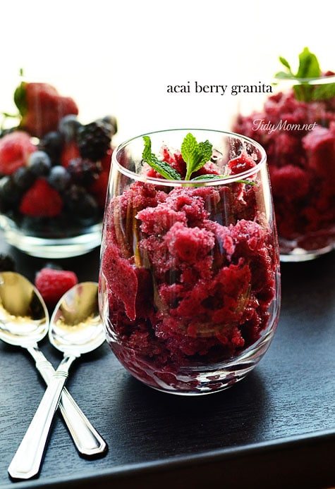 acai berry granita at Cetcu