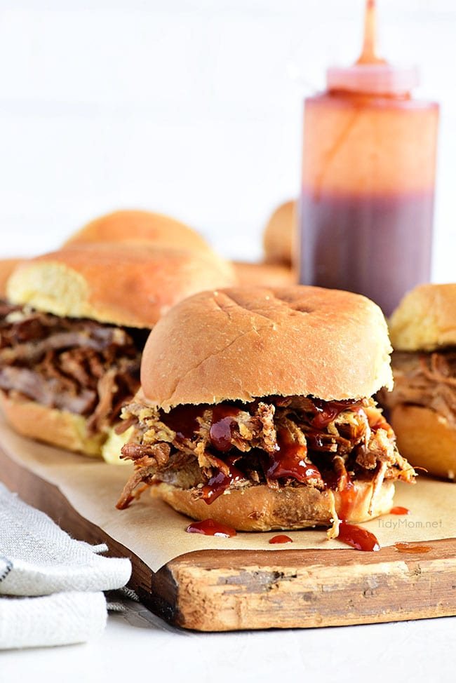 This Amazing Pulled Pork recipe is made in a slow cook roaster for a tender, juicy pulled pork sandwich that is always a big hit! Get this pulled pork recipe at cetcu.com