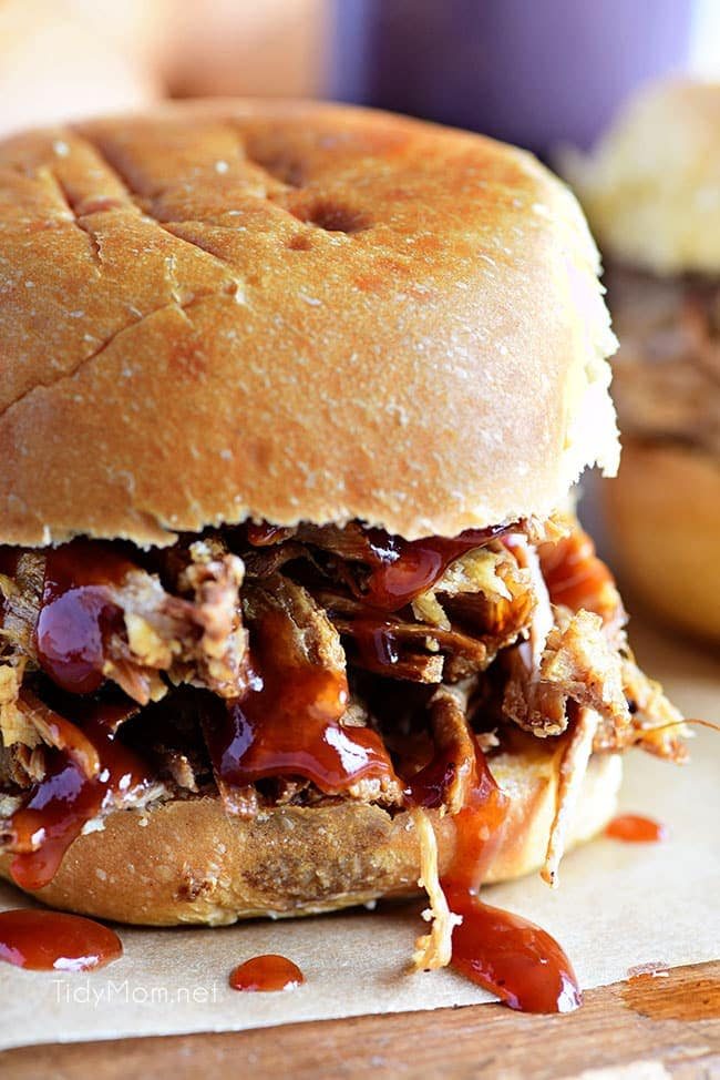 This Amazing Pulled Pork recipe is made in a slow cook roaster for a tender, juicy pulled pork sandwich that is always a big hit! Get this pulled pork recipe at cetcu.com