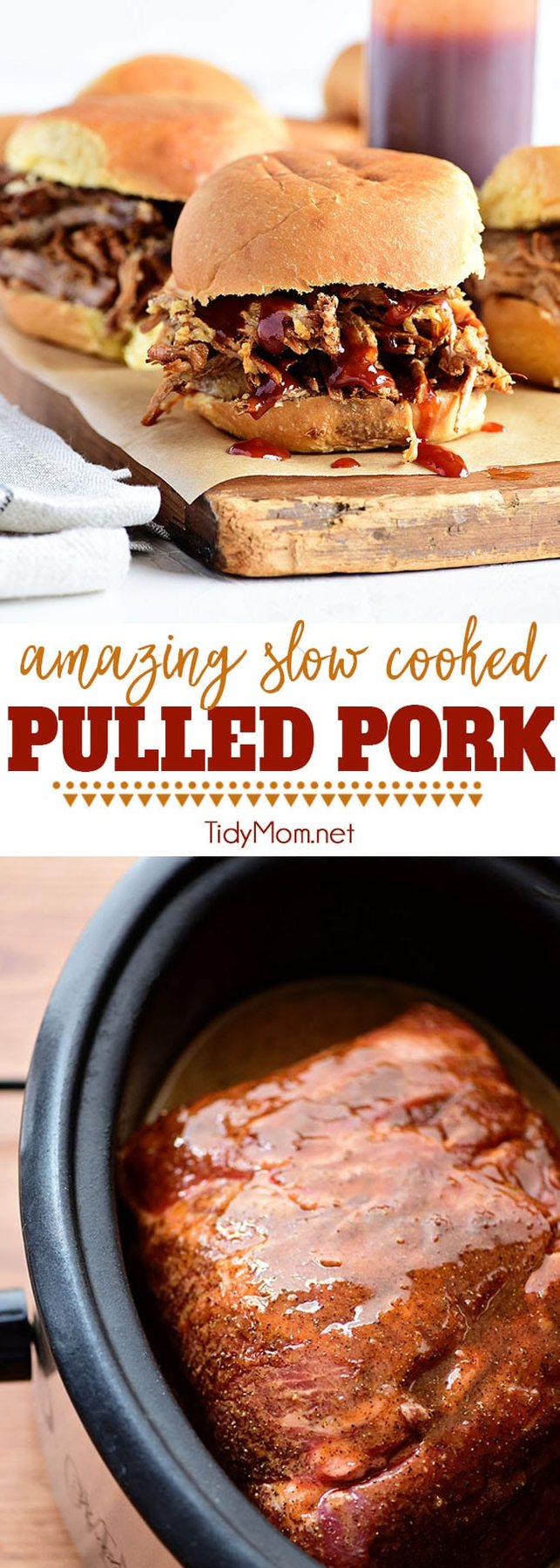 This Amazing Pulled Pork recipe is made in a slow cook roaster for a tender, juicy pulled pork sandwich that is always a big hit! Get this pulled pork recipe at cetcu.com