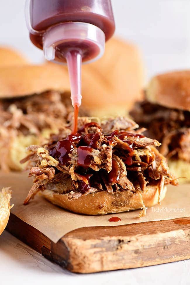 This Amazing Pulled Pork recipe is made in a slow cook roaster for a tender, juicy pulled pork sandwich that is always a big hit! Get this pulled pork recipe at cetcu.com