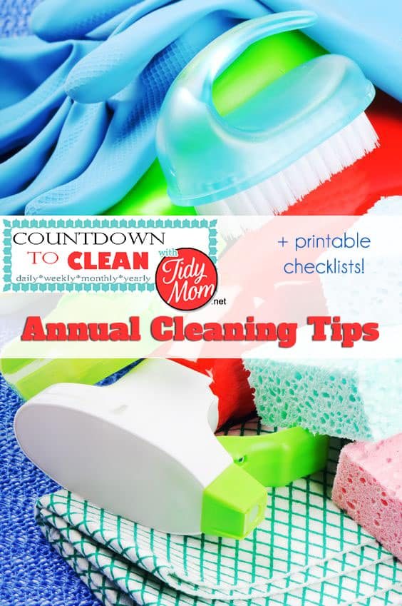 Countdown to Clean Series: Annual Routines {with free printable checklist}