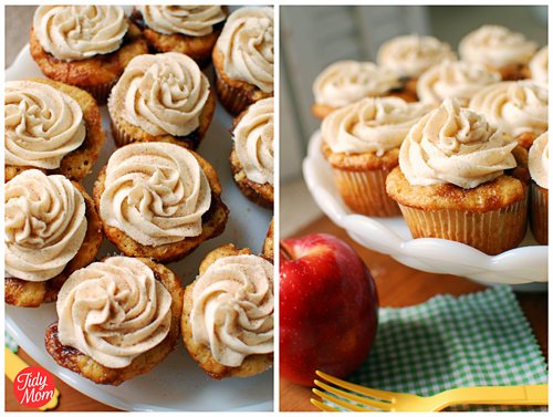 Apple Caramel Cupcakes with Cinnamon Buttercream {in a Jar}