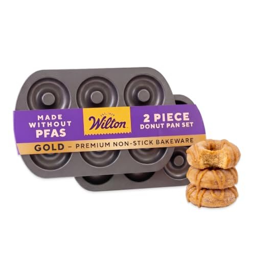 Wilton Non-Stick 6-Cavity Donut Baking Pans, 2-Count