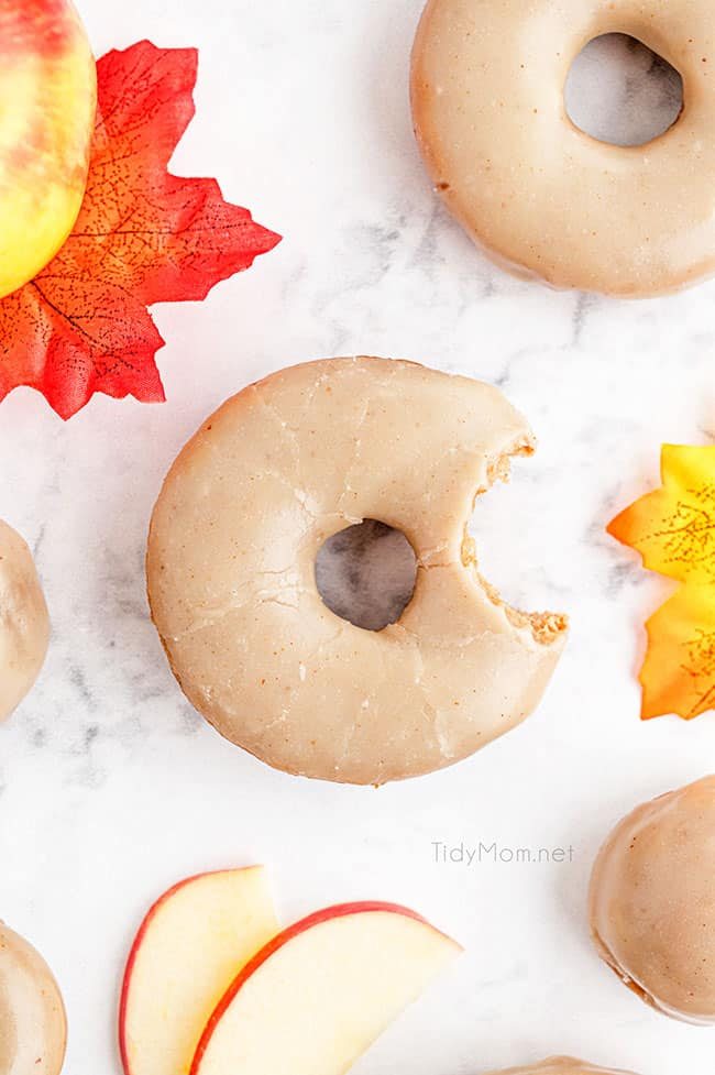 cider donuts on a white counter