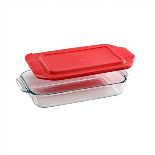 Pyrex 2 Quart Glass Baking Dish with Lid - 7 inch x 11 Inch