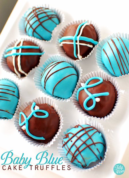 blue velvel cake truffles