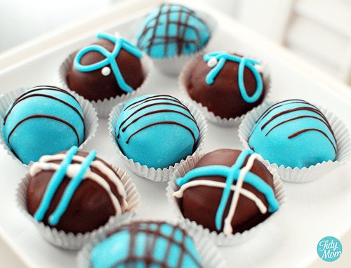 Baby Blue Velvet Cake Truffles {Virtual Baby Shower}
