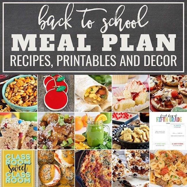 A Back to School Meal Plan That’s Fun!