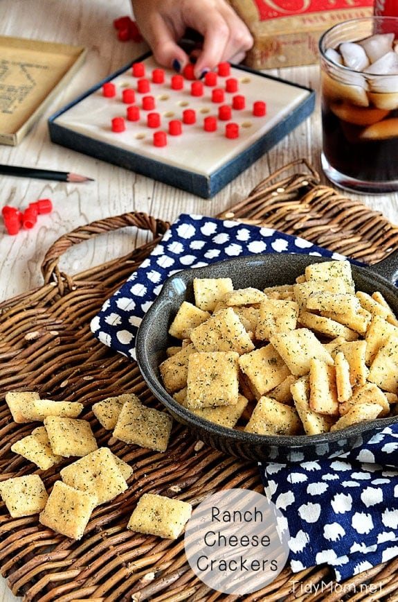 Homemade Rach Cheese Crackers recipe -- Find crafts, printables, recipes and more for a Back to School Meal Plan at cetcu.com