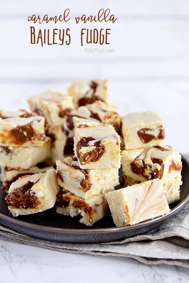 Baileys Fudge Recipe With Caramel and Vanilla {VIDEO}