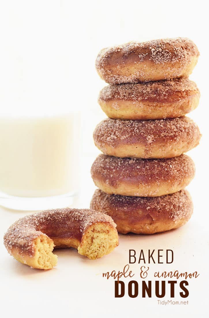 Baked Maple & Cinnamon Donuts