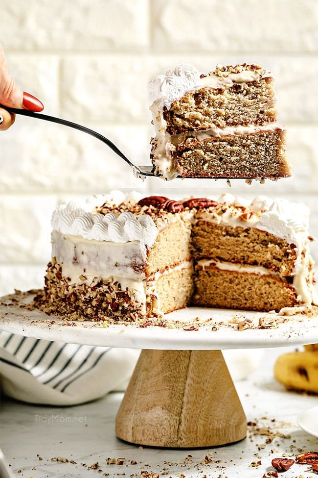 serving a slice of the cake