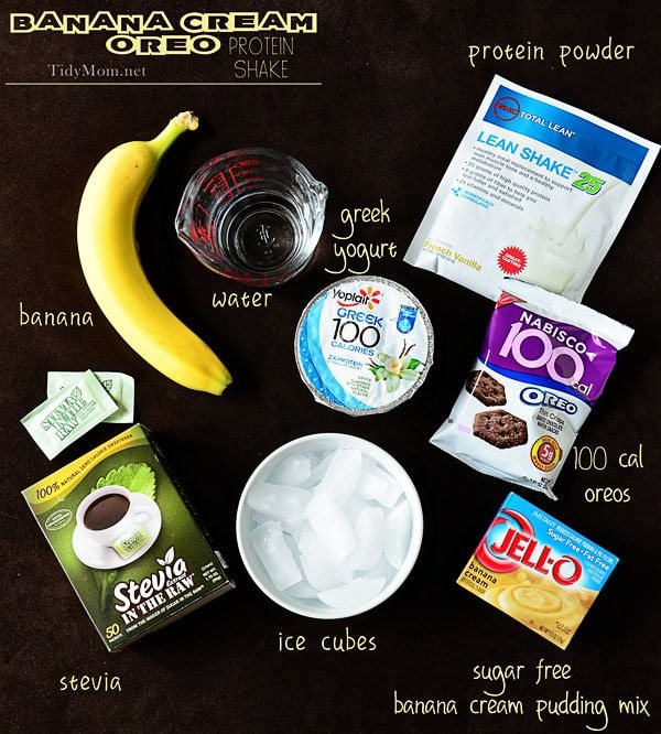 How to make a Banana Cream Oreo Protein Shake at Cetcu