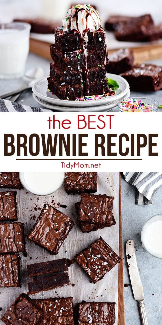 the best brownies recipe photo collage