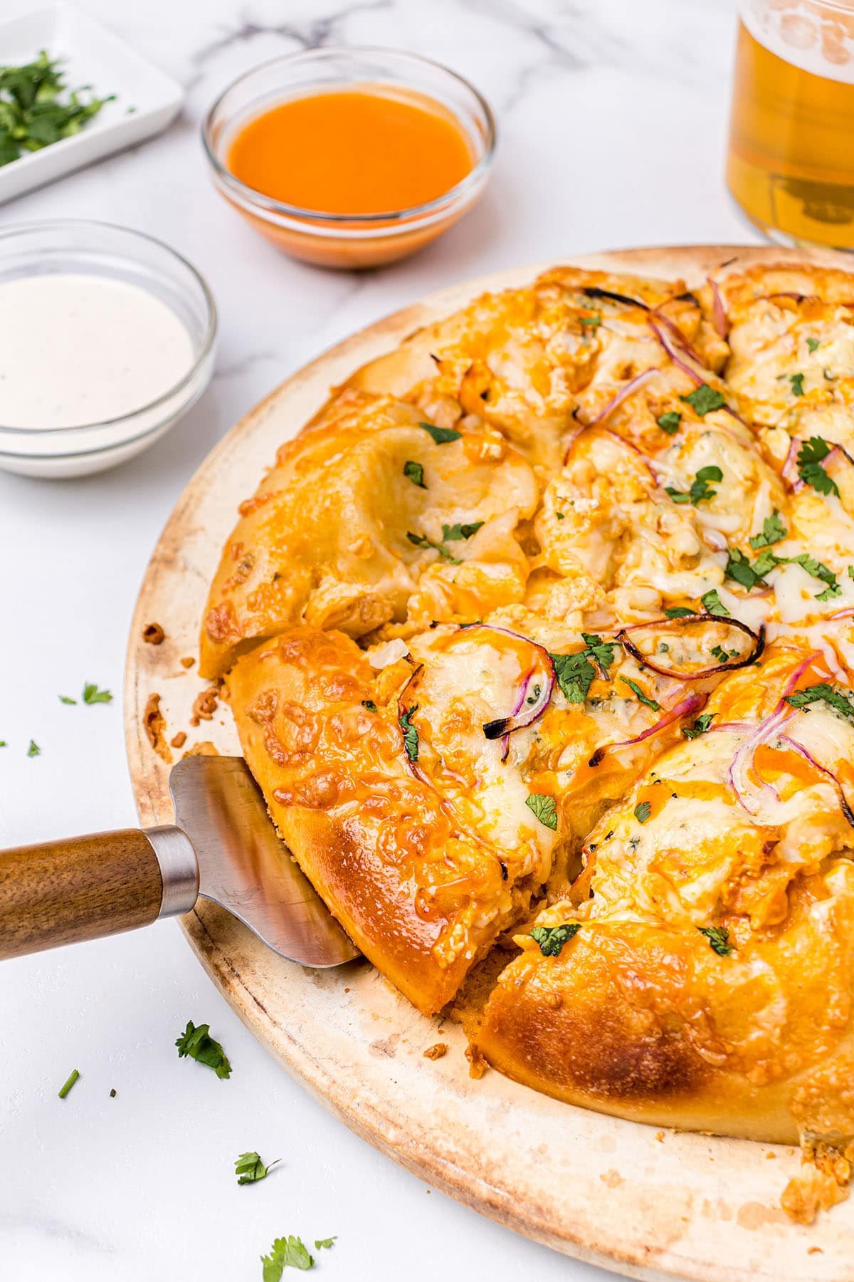 The Best Homemade Buffalo Chicken Pizza Recipe