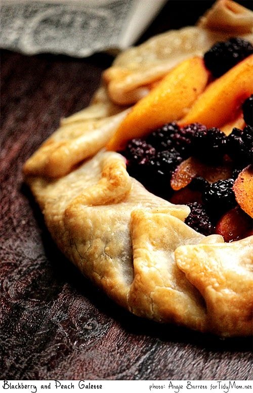 Blackberry and Peach Galette recipe from Angie Barrett featured at cetcu.com
