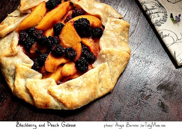 Blackberry and Peach Galette recipe from Angie Barrett featured at cetcu.com
