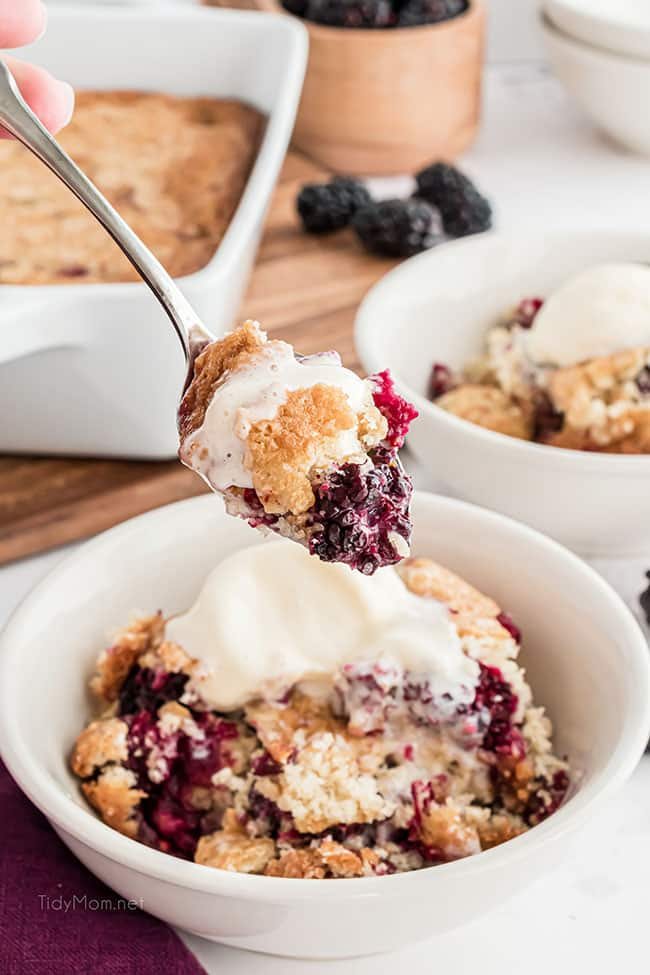 Easy Homemade Blackberry Cobbler {VIDEO}
