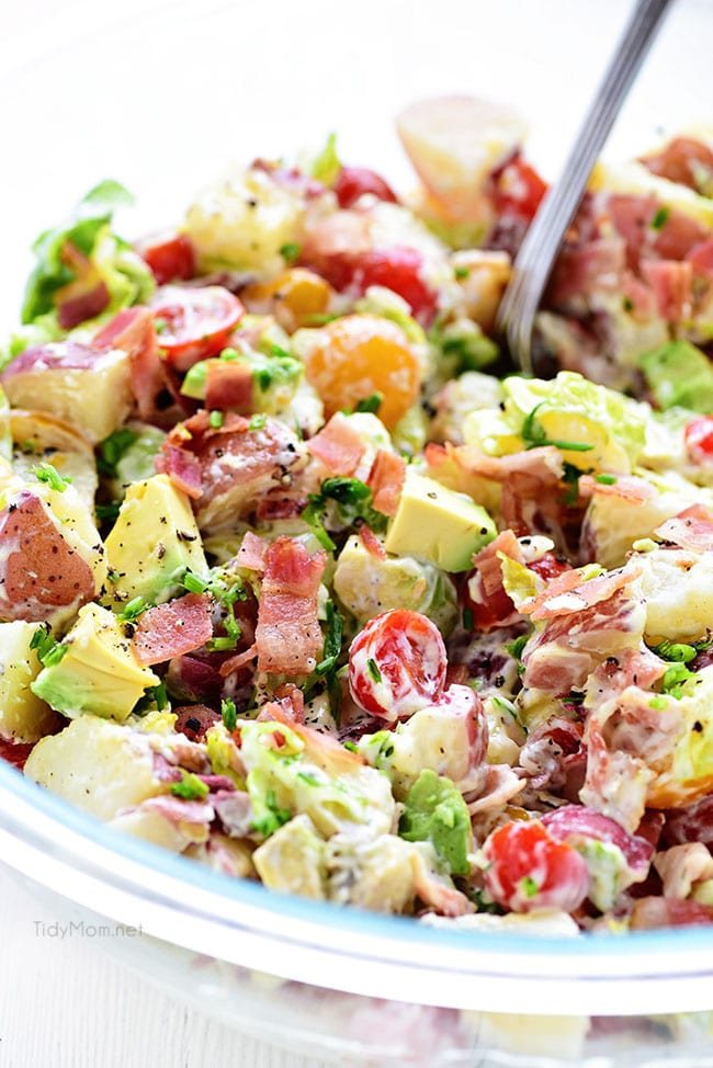 BLT Red Potato Salad with Avocado