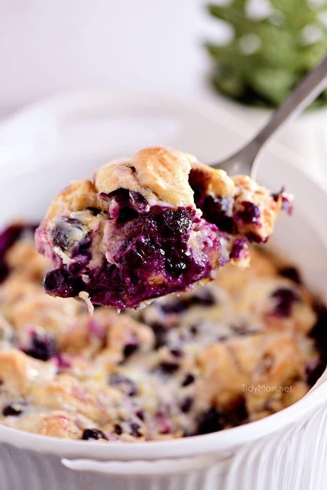 spoonful of Blueberry Breakfast Casserole