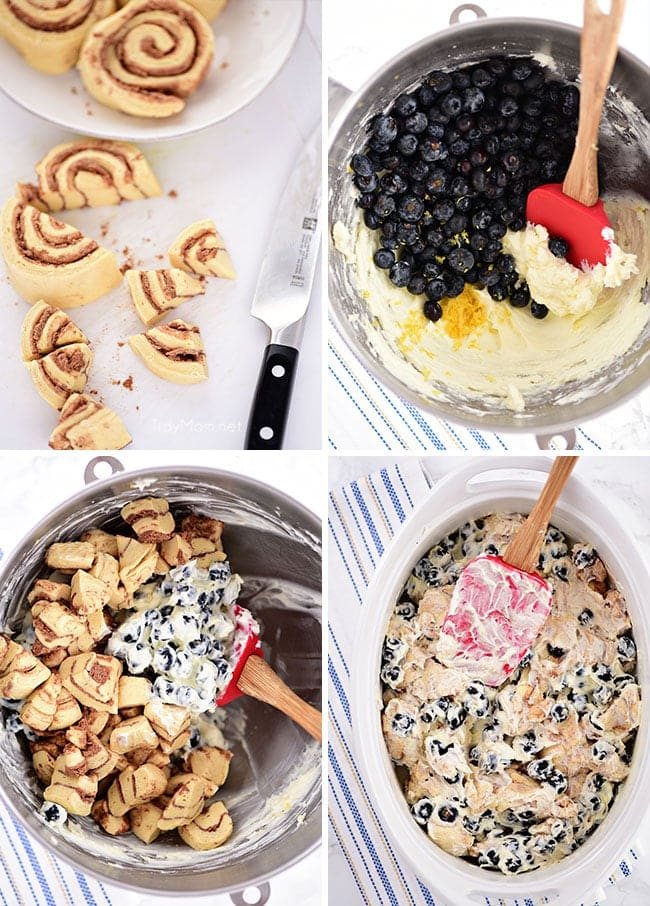 Blueberry Breakfast Casserole process steps