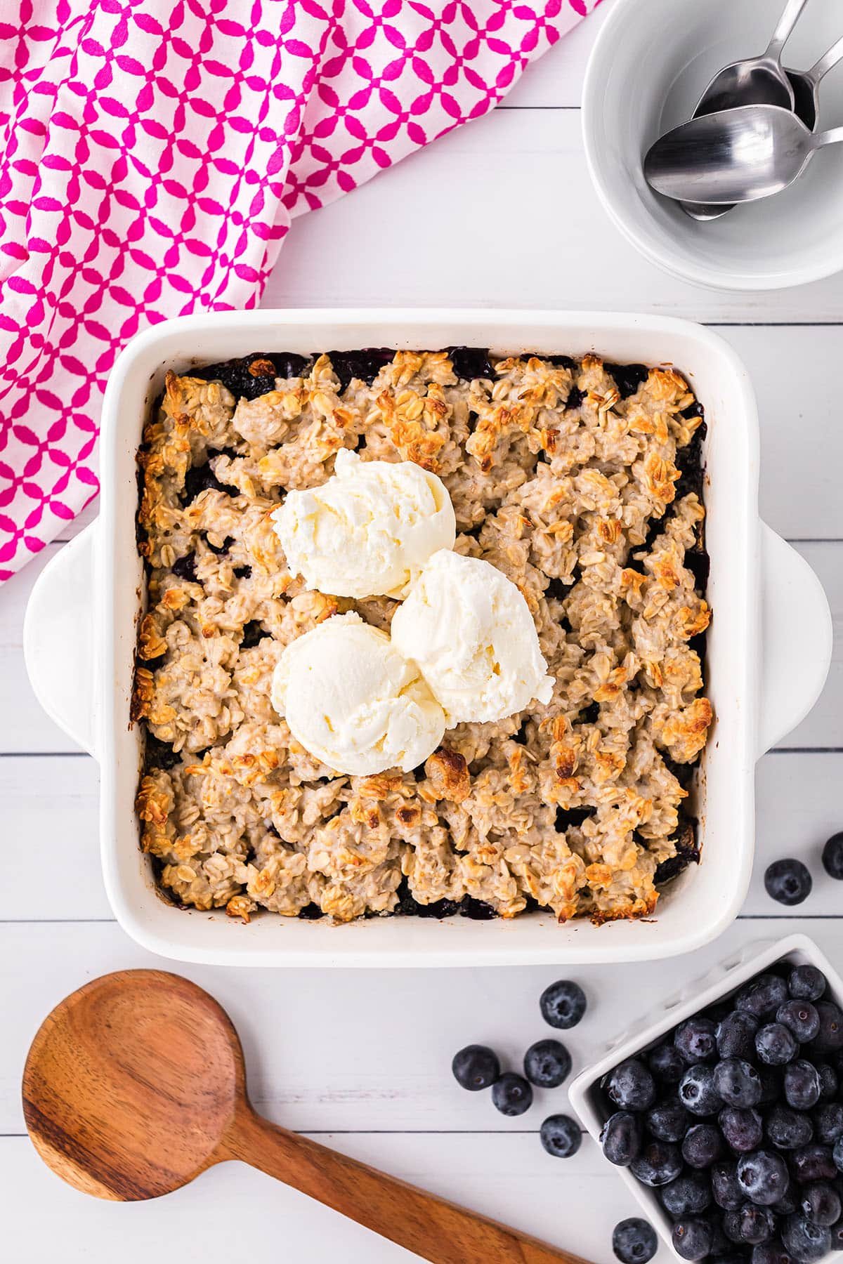 Effortless Blueberry Crisp With Oats