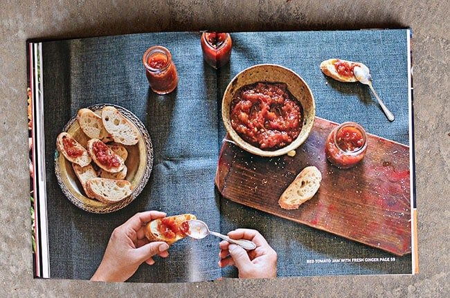 Red tomato jam