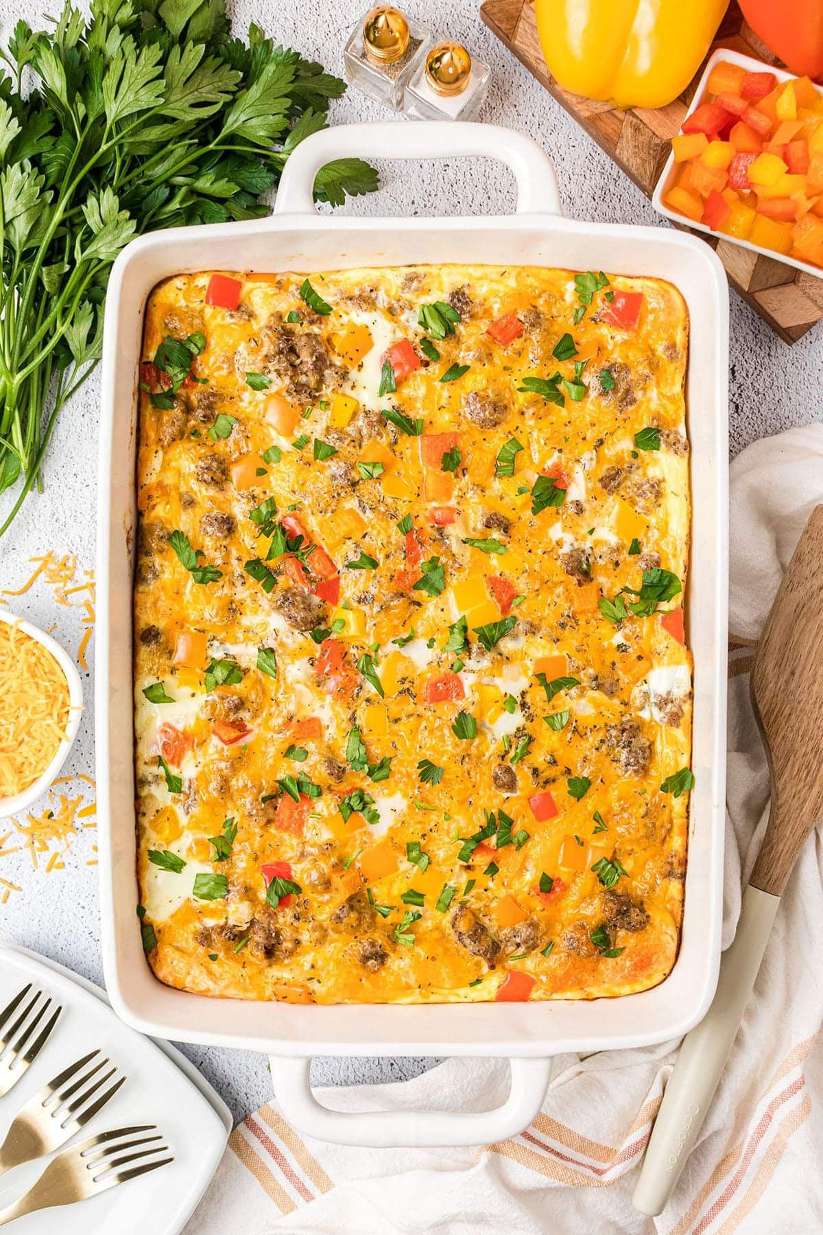 baked breakfast egg casserole