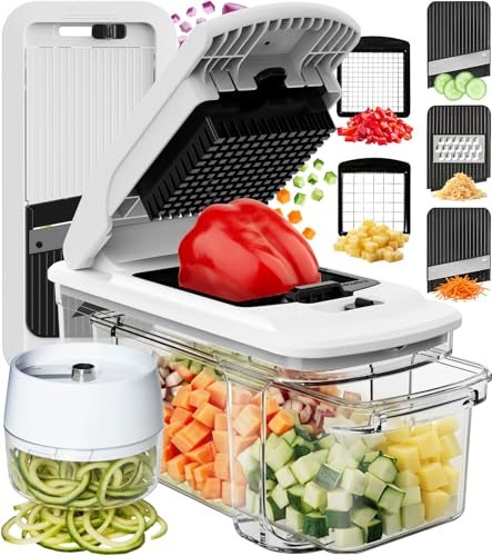 Vegetable Chopper, Mandoline Slicer & Cheese Grater