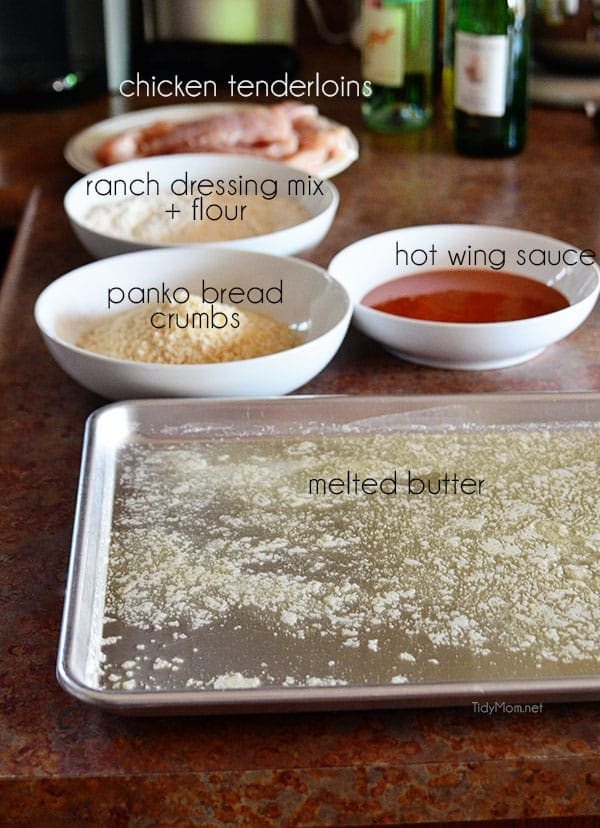 How to make Oven Baked Buffalo Ranch Chicken Strips recipe at cetcu.com