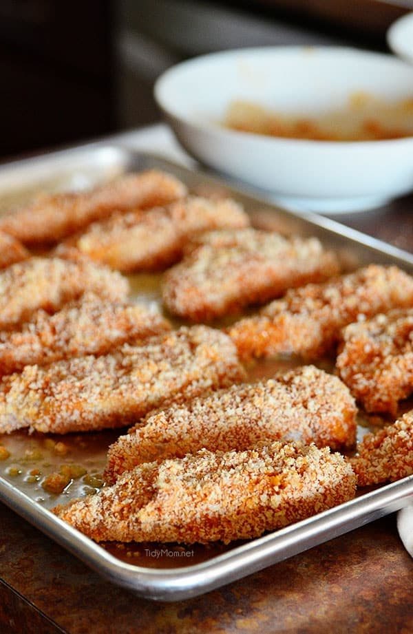 Oven Baked Buffalo Ranch Chicken Strips recipe at cetcu.com