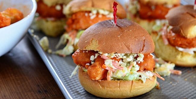 Beer Battered Buffalo Shrimp Sliders recipe at cetcu.com