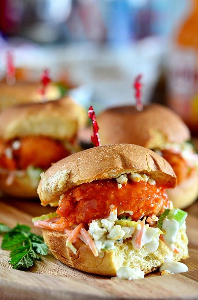 Beer Battered Buffalo Shrimp Sliders recipe at cetcu.com