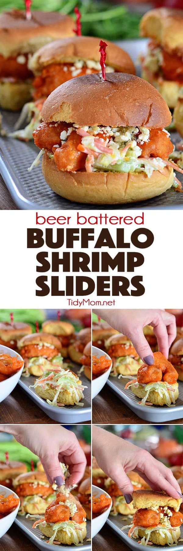 Beer Battered Buffalo Shrimp Sliders recipe at cetcu.com