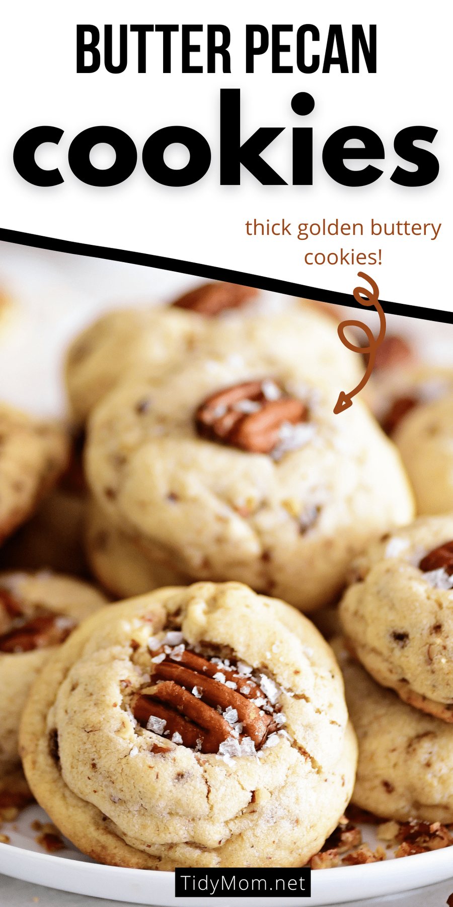 Butter Pecan Cookies With Glazed Pecans