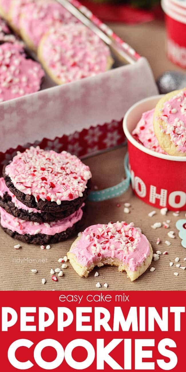 Christmas cake mix cookies