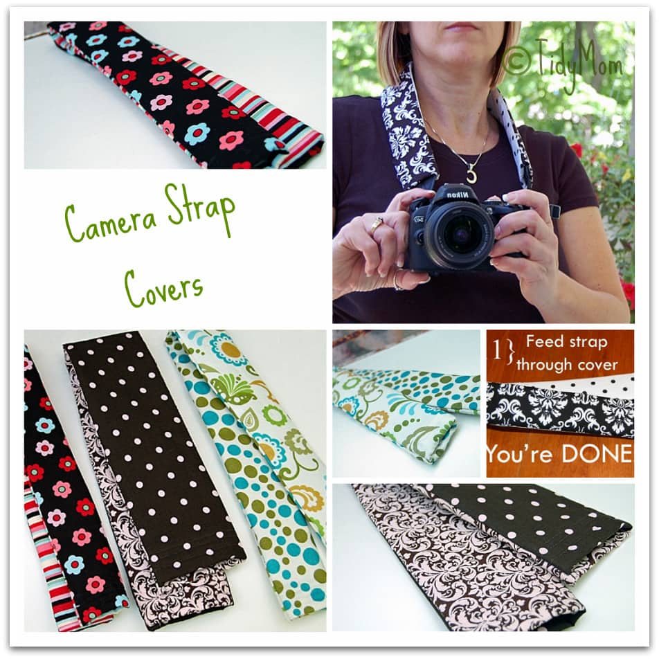 Camera strap tutorial collage