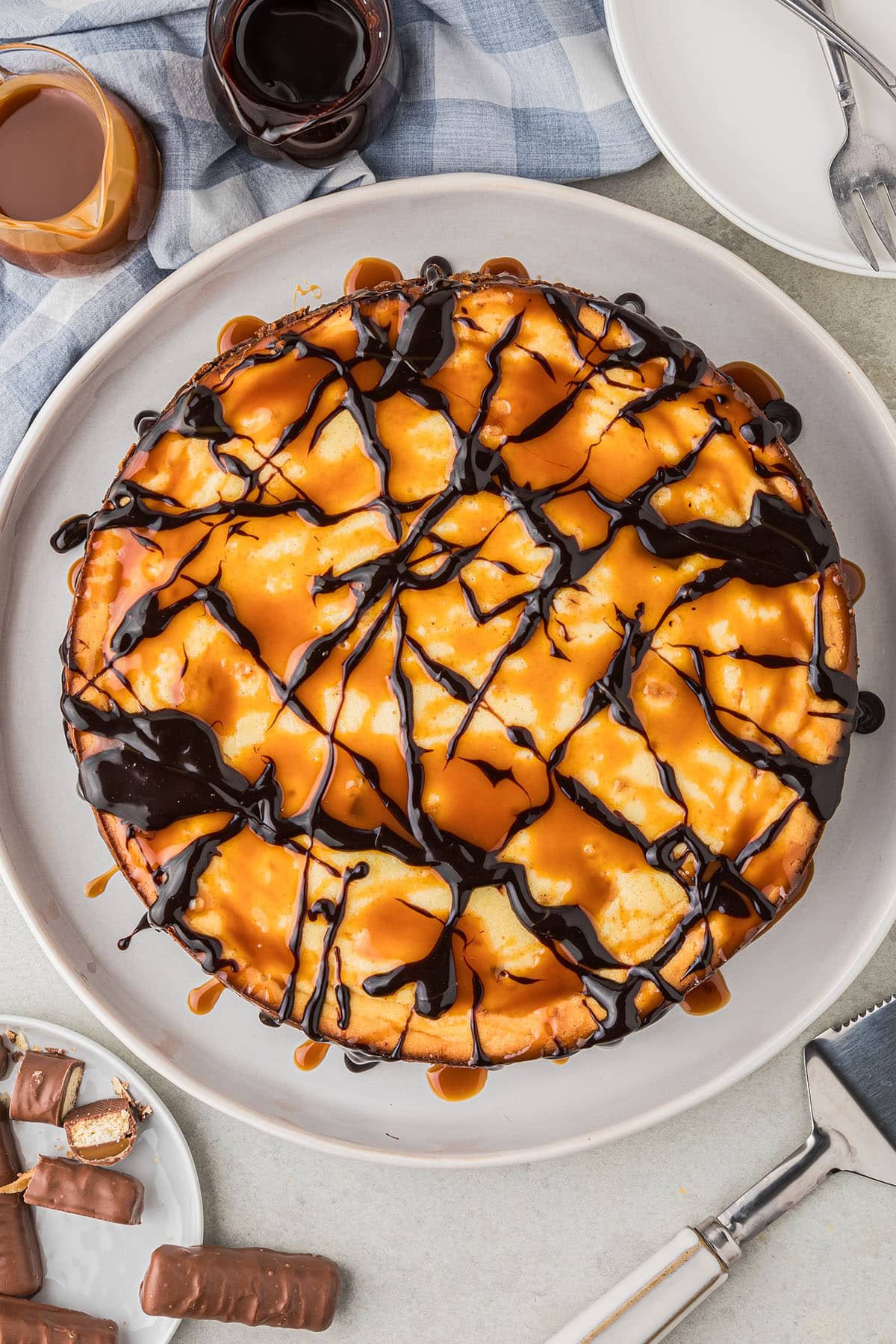 Twix Candy Bar cheesecake