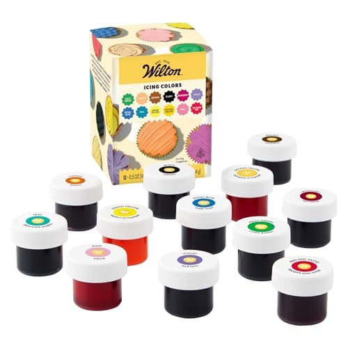 Wilton Icing Colors, 12-Count Gel-Based Food Color