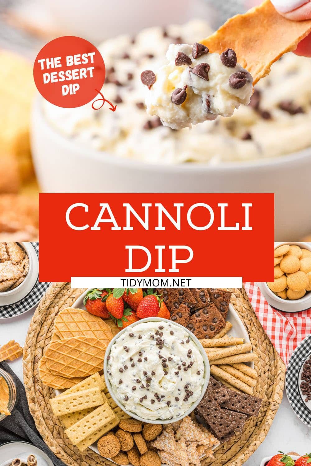 dessert dip photo collage