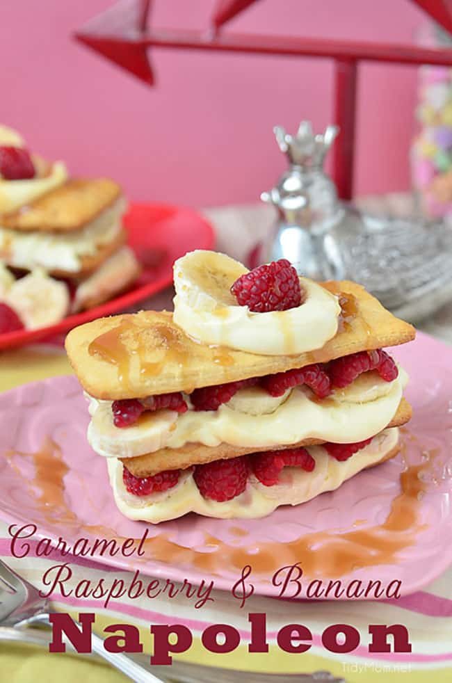 Easy Raspberry Banana Napoleon Dessert Recipe