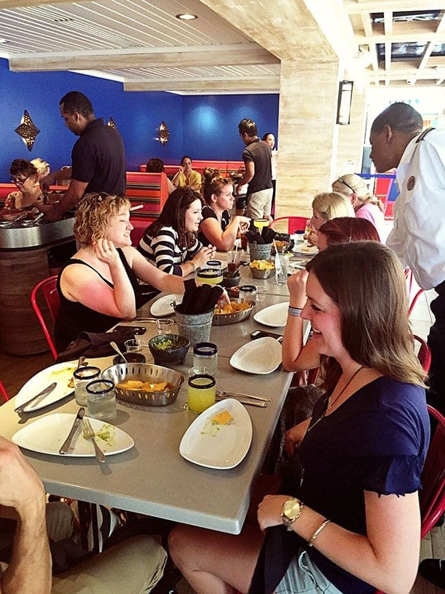lunch on cruise ship image