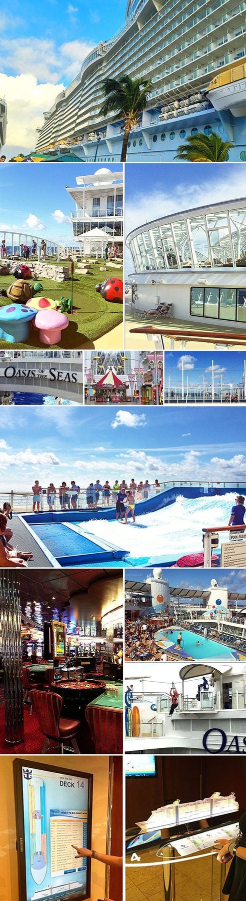 Royal Caribbean Oasis of the Seas cruise ship details and cruising tips at cetcu.com