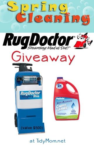 Rug Doctor Giveaway at Cetcu