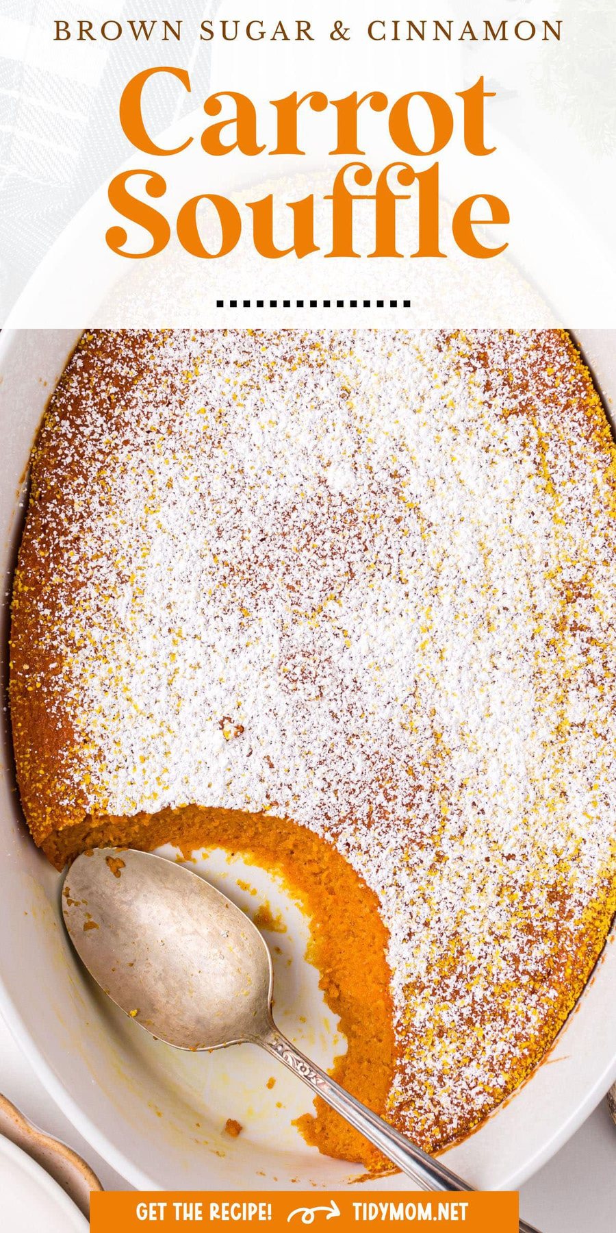 dessert souffle in white baking dish